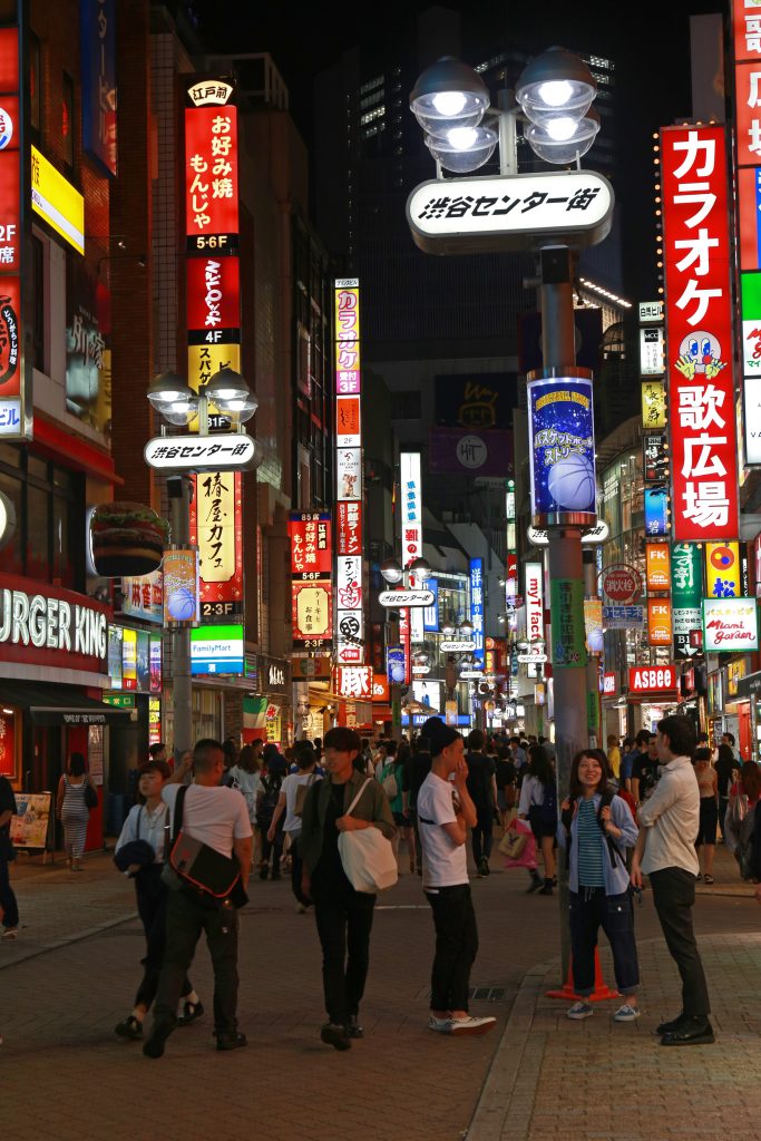 Busy Alley of Shibuya