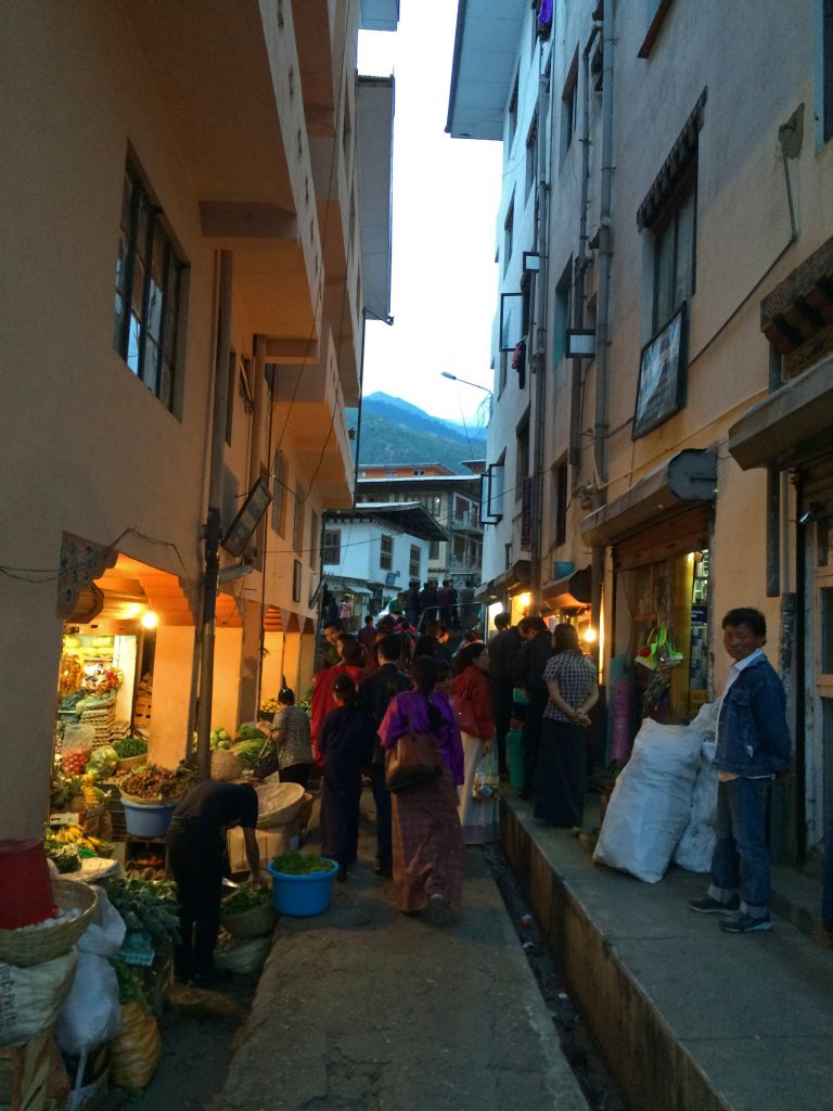 Thimphu in the evening
