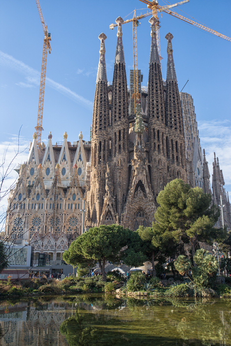 Sagrada Familia from Gaudi Park