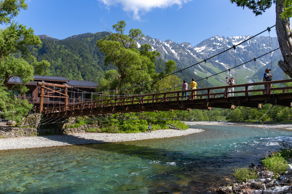 Kappabashi Bridge in Kamikochi