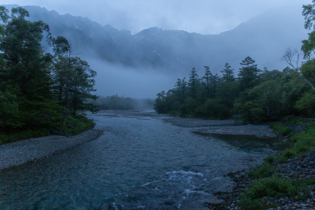 Misty Kamikochi in the morning